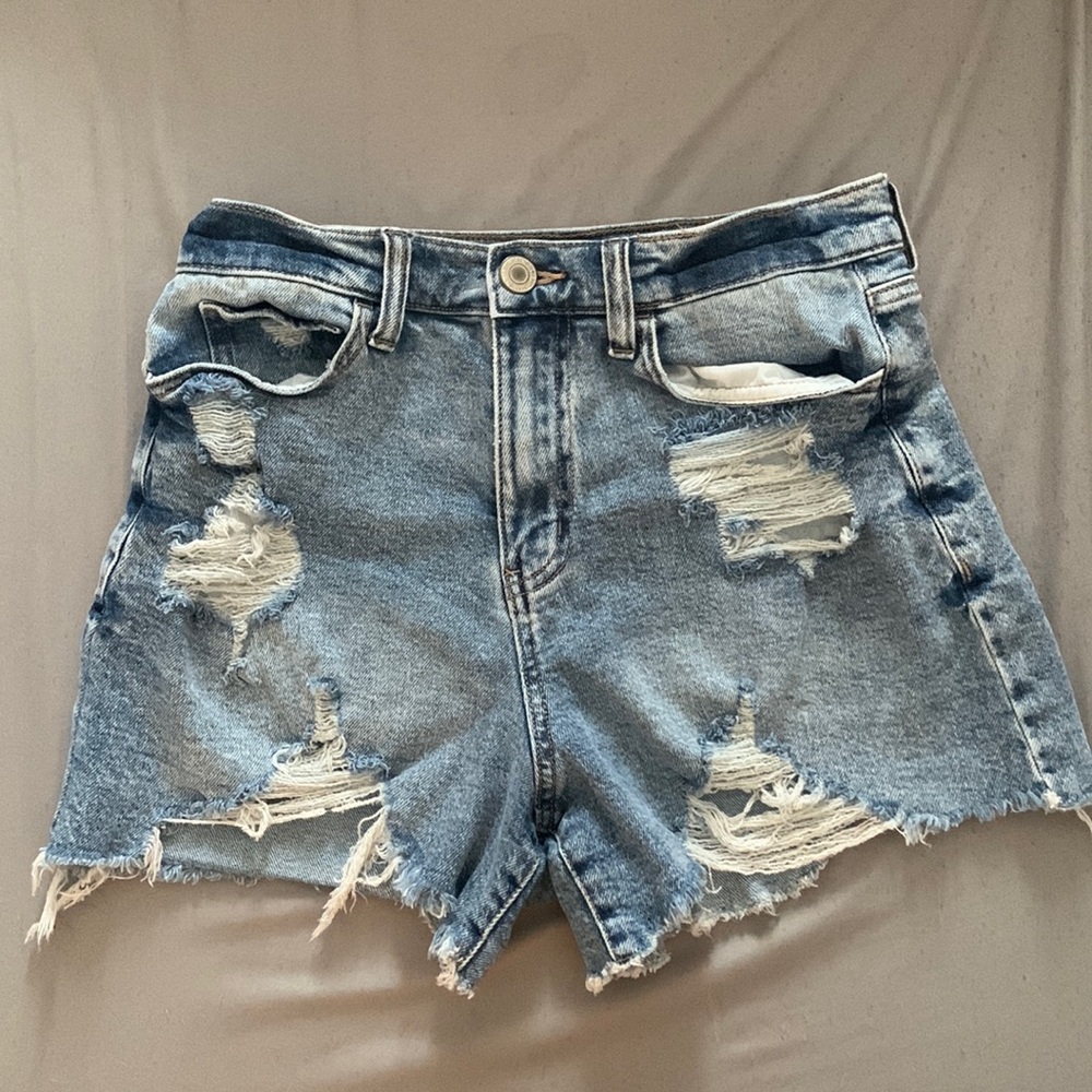 High Rise Jean Shorts, Size 9